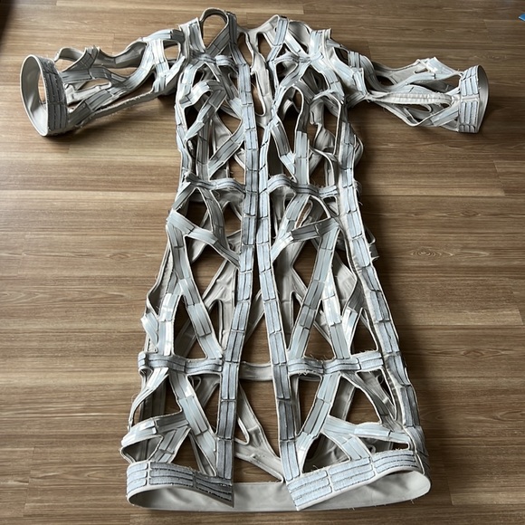 Rick Owens made Italy Oyster milk avant garde cut out Matrix statement over wear - Picture 6 of 17